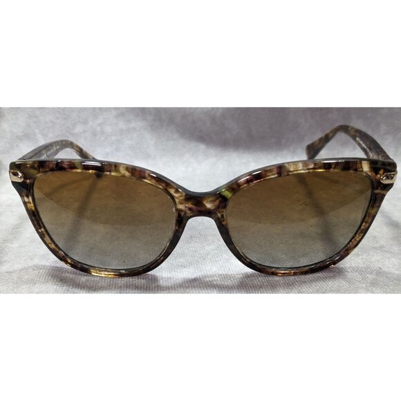 Coach Confetti Light Brown HC8132 Polarized Sunglasses With Case